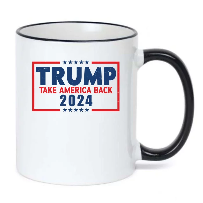 Trump Take America Back 2024 Election Black Color Changing Mug