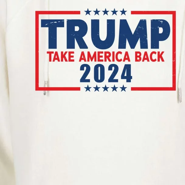 Trump Take America Back 2024 Election Womens Funnel Neck Pullover Hood