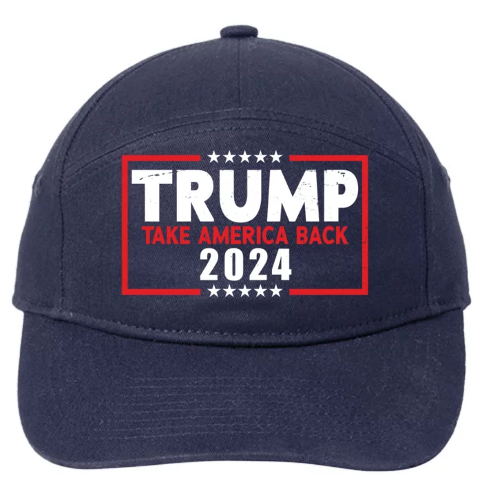 Trump Take America Back 2024 Election 7-Panel Snapback Hat