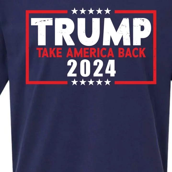 Trump Take America Back 2024 Election Sueded Cloud Jersey T-Shirt