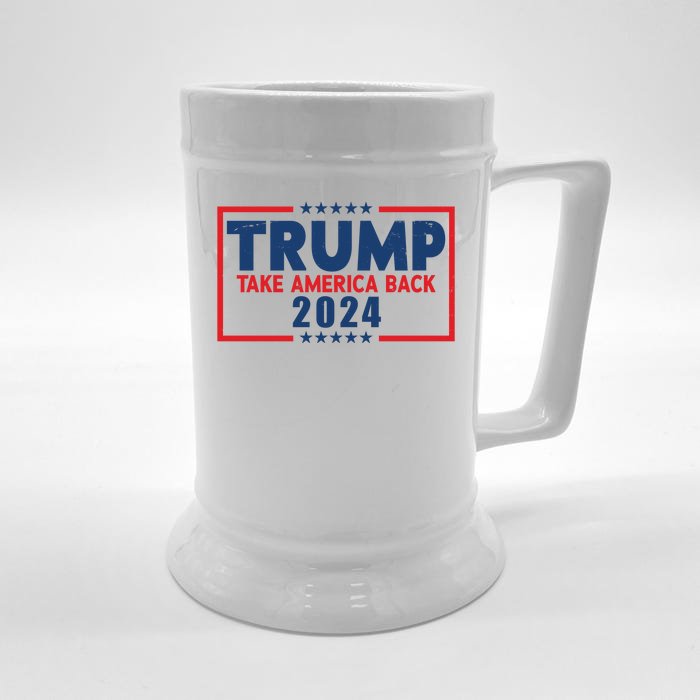 Trump Take America Back 2024 Election Front & Back Beer Stein