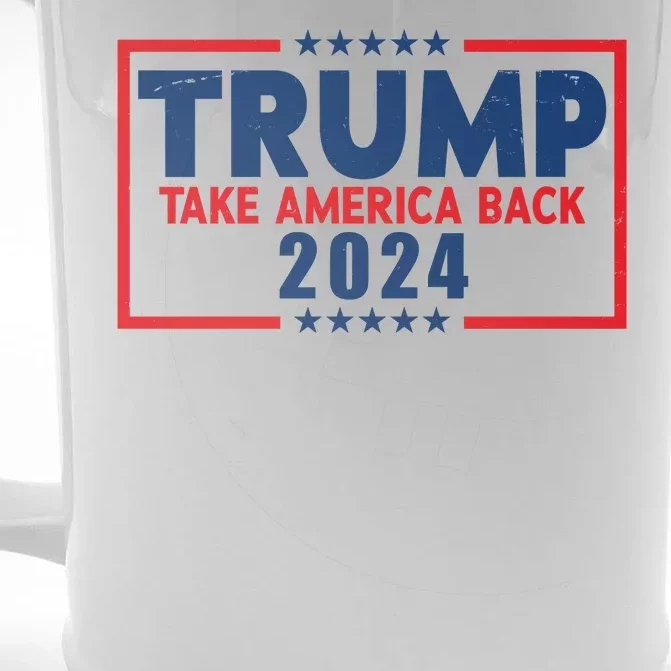 Trump Take America Back 2024 Election Front & Back Beer Stein