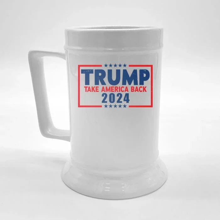 Trump Take America Back 2024 Election Front & Back Beer Stein