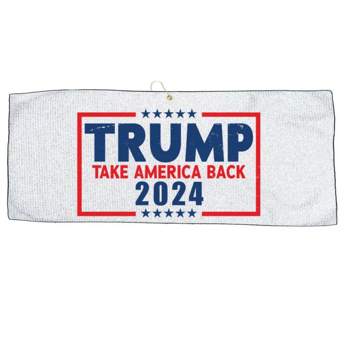 Trump Take America Back 2024 Election Large Microfiber Waffle Golf Towel