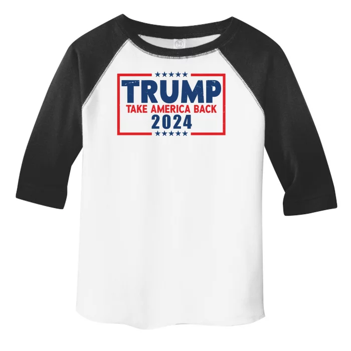 Trump Take America Back 2024 Election Toddler Fine Jersey T-Shirt