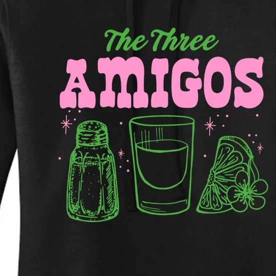 The Three Amigos Margarita Cocktail Women's Pullover Hoodie