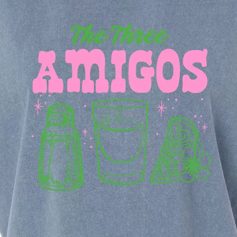 The Three Amigos Margarita Cocktail Garment-Dyed Women's Muscle Tee