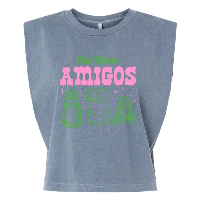 The Three Amigos Margarita Cocktail Garment-Dyed Women's Muscle Tee