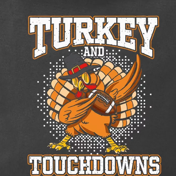 Thanksgiving Turkey And Touchdowns Football Zip Tote Bag