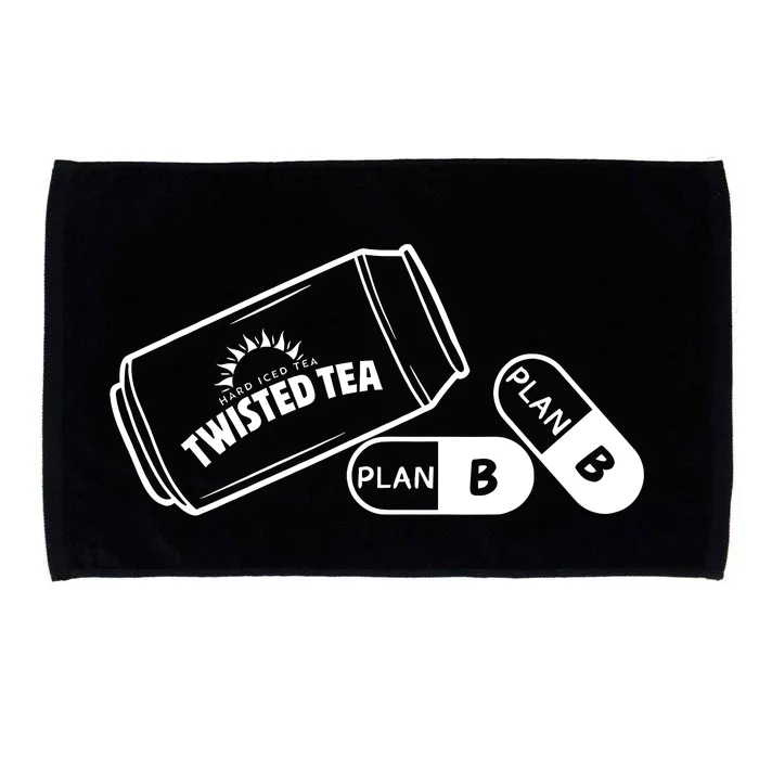 Twisted TeaS And Plan B Funny Design Microfiber Hand Towel