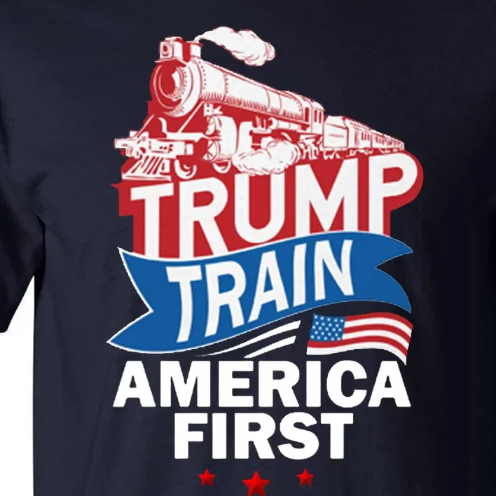 Trump Train America First Tall T-Shirt