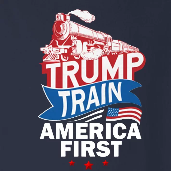 Trump Train America First Toddler Long Sleeve Shirt