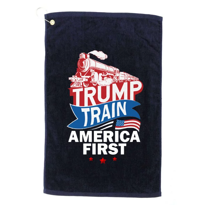 Trump Train America First Platinum Collection Golf Towel