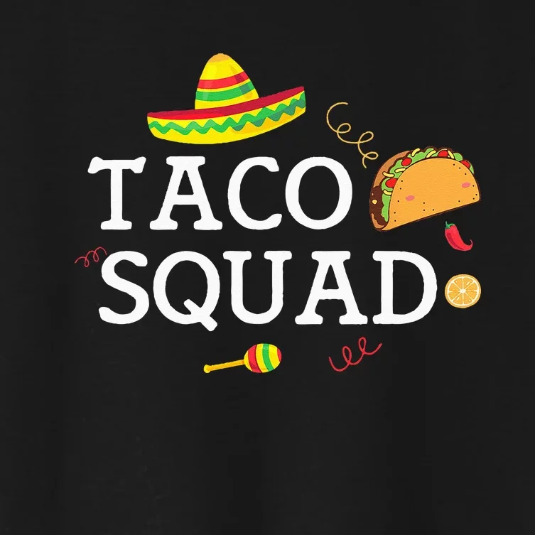 Taco Tuesday Apparel Taco Squad Women's Crop Top Tee