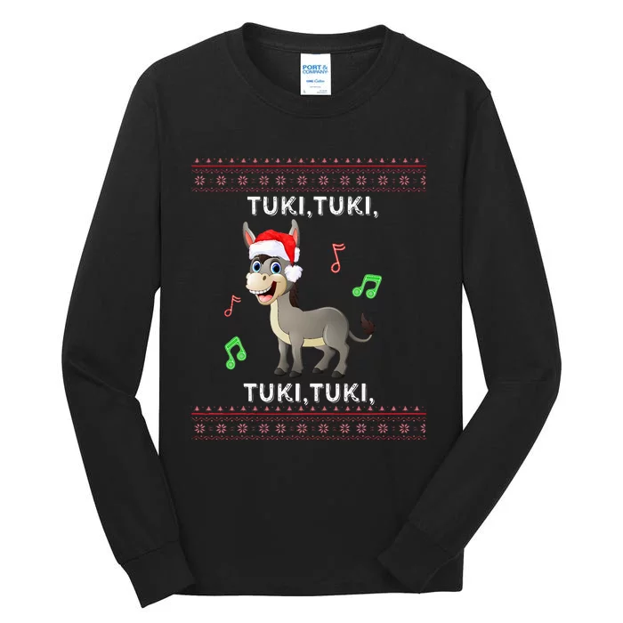 Tuki Tuki Burrito Sabanero Navidad Christmas Cute And Fun Tall Long Sleeve T-Shirt