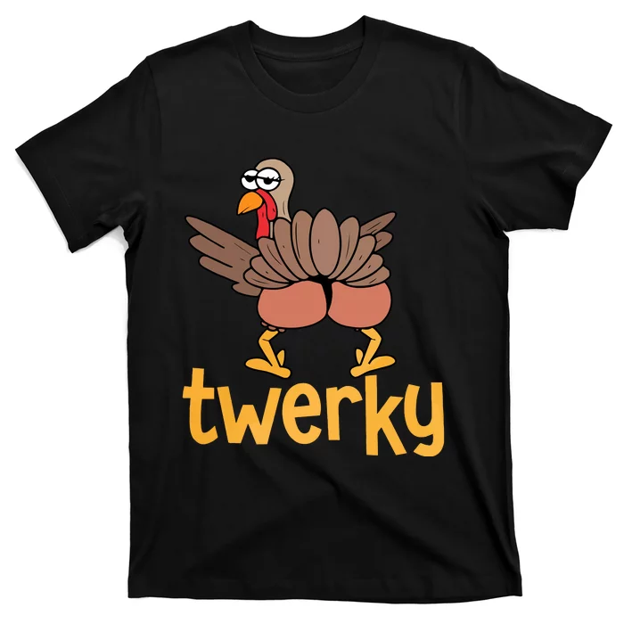 Twerky Turkey Butt Funny Thanksgiving T-Shirt