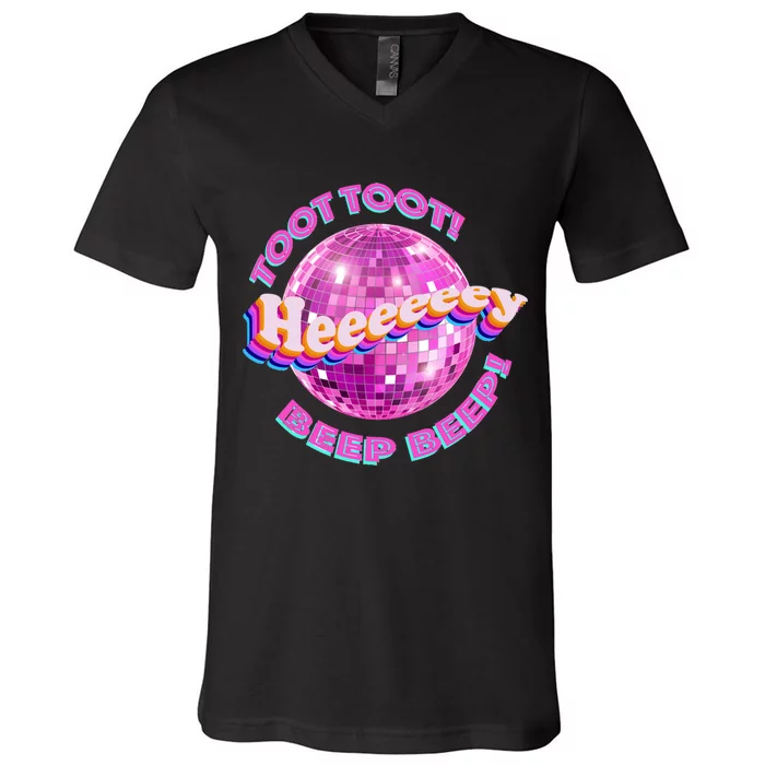 Toot Toot Beep Beep V-Neck T-Shirt