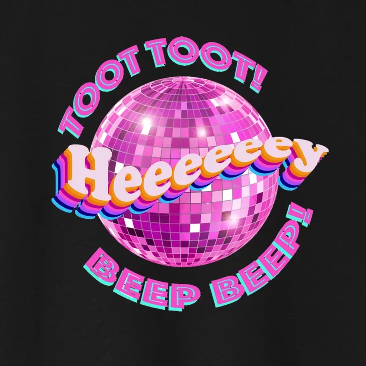 Toot Toot Beep Beep Women's Crop Top Tee