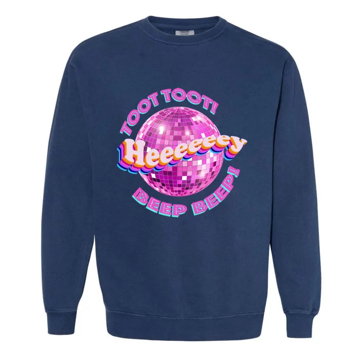 Toot Toot Beep Beep Garment-Dyed Sweatshirt