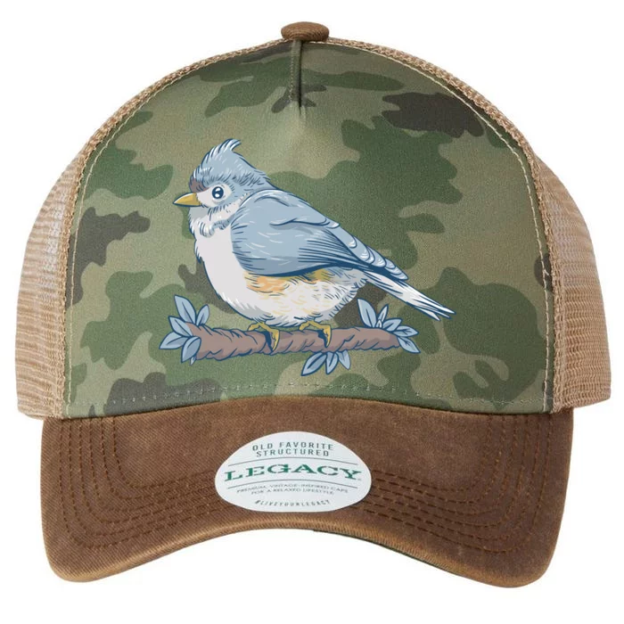 Tufted Titmouse Bird Cute Gift Legacy Tie Dye Trucker Hat