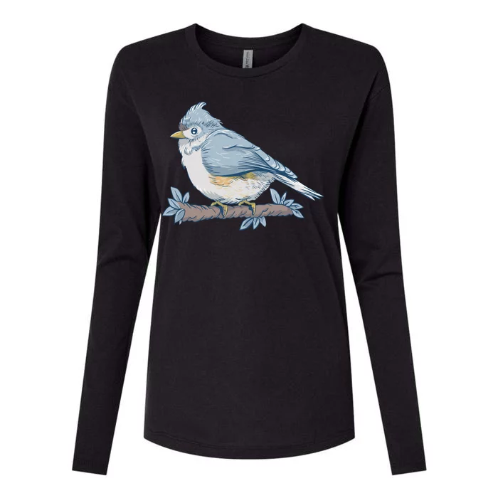 Tufted Titmouse Bird Cute Gift Womens Cotton Relaxed Long Sleeve T-Shirt