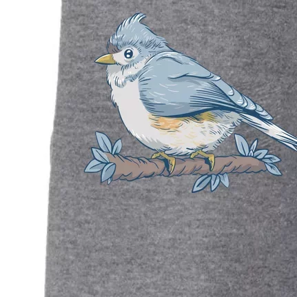 Tufted Titmouse Bird Cute Gift Doggie 3-End Fleece Hoodie