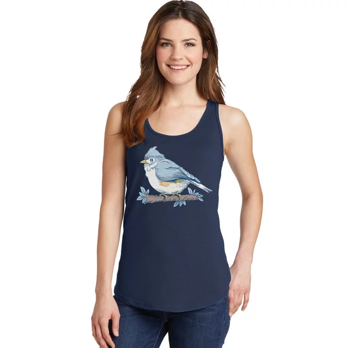 Tufted Titmouse Bird Cute Gift Ladies Essential Tank