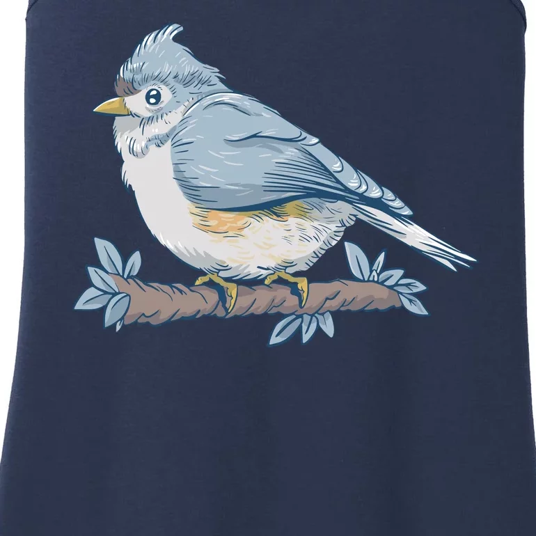 Tufted Titmouse Bird Cute Gift Ladies Essential Tank