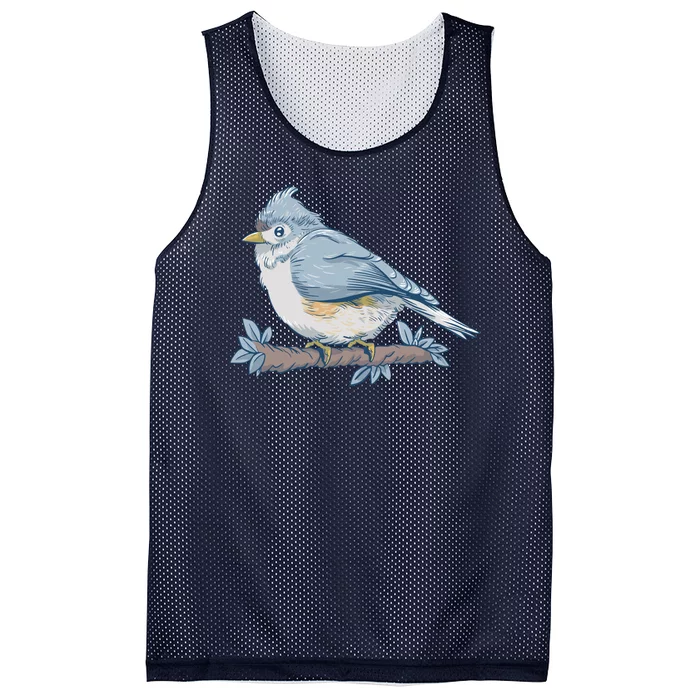 Tufted Titmouse Bird Cute Gift Mesh Reversible Basketball Jersey Tank