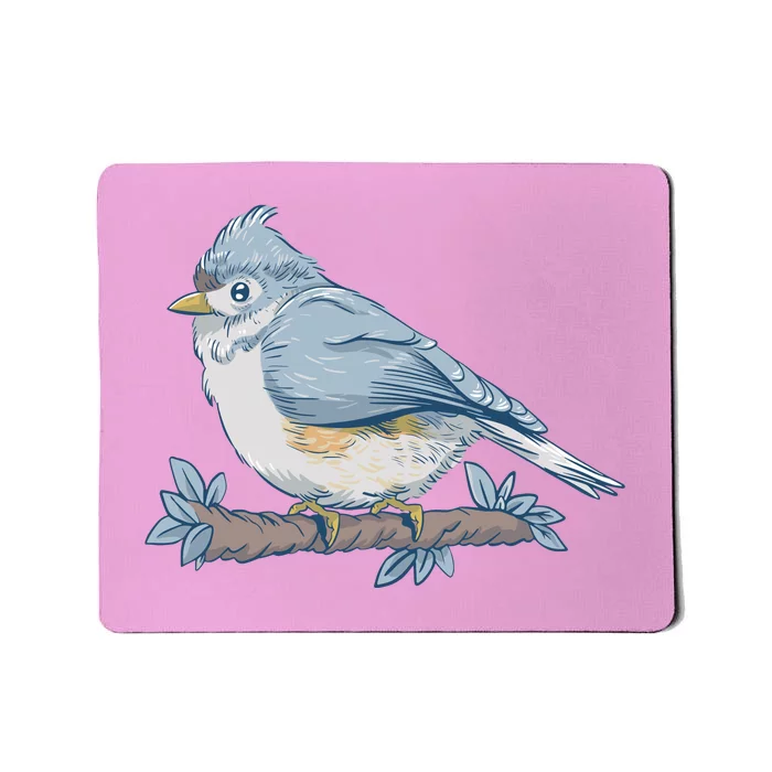 Tufted Titmouse Bird Cute Gift Mousepad