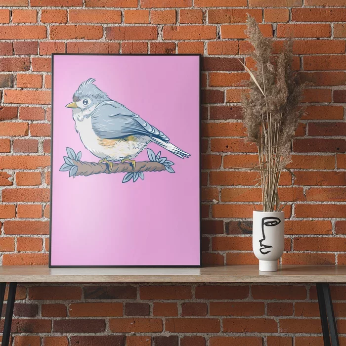 Tufted Titmouse Bird Cute Gift Poster