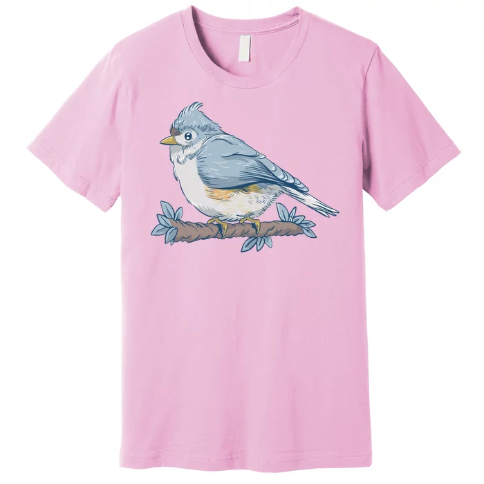 Tufted Titmouse Bird Cute Gift Premium T-Shirt