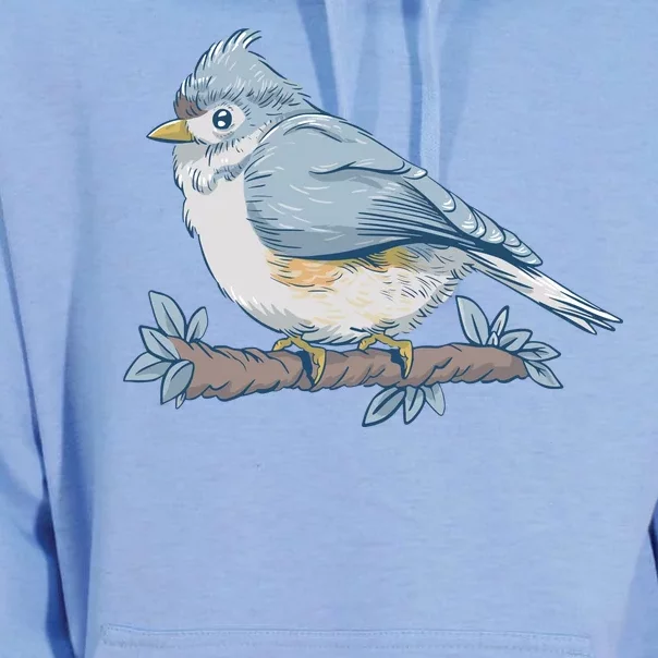 Tufted Titmouse Bird Cute Gift Unisex Surf Hoodie