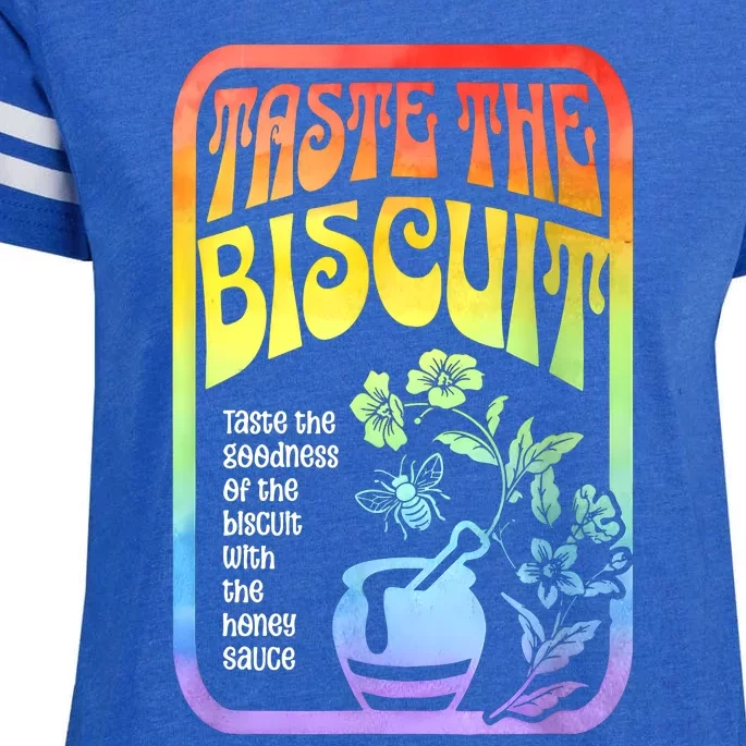 Taste The Biscuit Taste The Goodness Enza Ladies Jersey Football T-Shirt