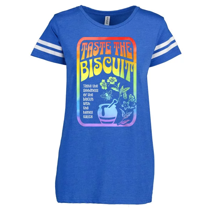 Taste The Biscuit Taste The Goodness Enza Ladies Jersey Football T-Shirt