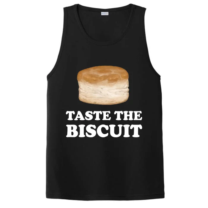 Taste The Biscuit Funny Meme Performance Tank