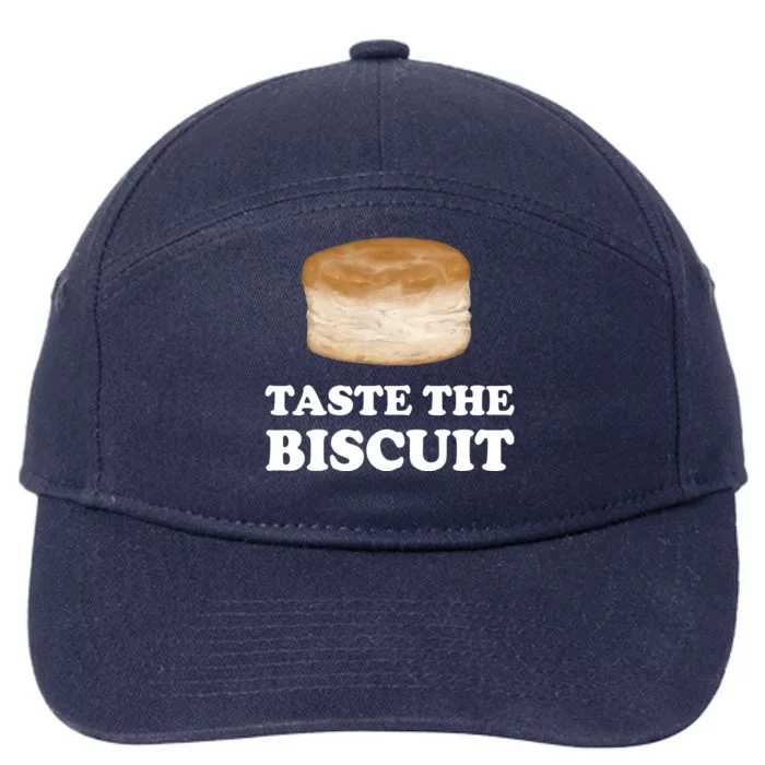 Taste The Biscuit Funny Meme 7-Panel Snapback Hat