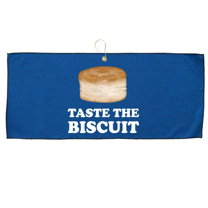 Taste The Biscuit Funny Meme Large Microfiber Waffle Golf Towel