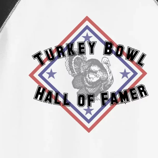 Thanksgiving Turkey Bowl Hall Of Famer Gift Toddler Fine Jersey T-Shirt