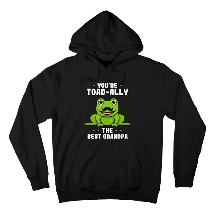 Toad-Ally The Best Grandpa Frog Lover Toad Grandfather Hoodie