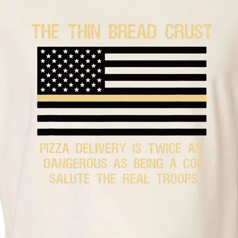 The Thin Bread Crust Support The Real Troops Garment-Dyed Women's Muscle Tee