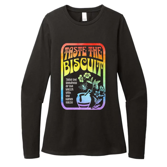 Taste The Biscuit Taste The Goodness Womens CVC Long Sleeve Shirt