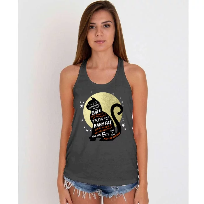 Twist The Bones And Bend The Back Women's Knotted Racerback Tank