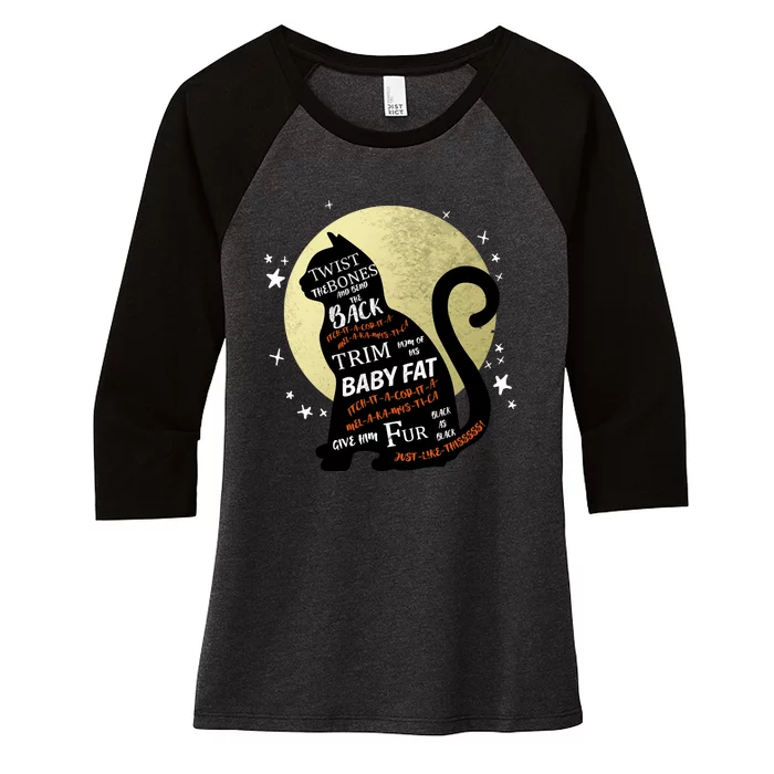 Twist The Bones And Bend The Back Women's Tri-Blend 3/4-Sleeve Raglan Shirt