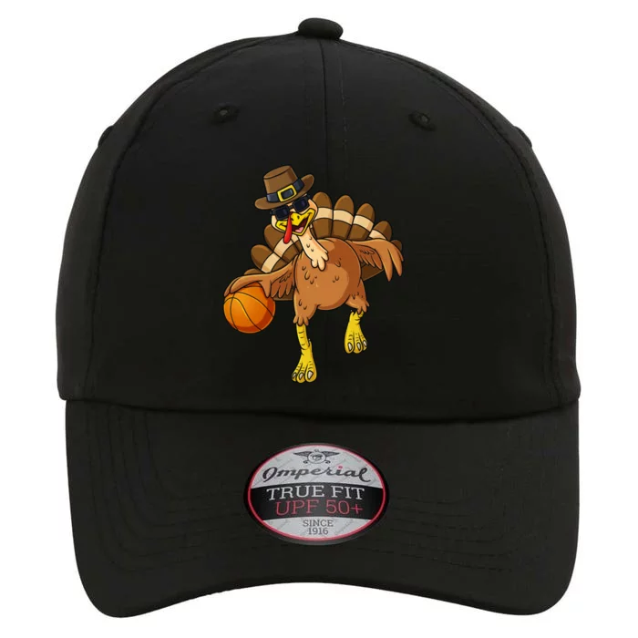 Thanksgiving Turkey Basketball Player Funny Boys Girls Gift The Original Performance Cap