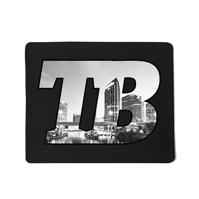 TB Tampa Bay City Skyline Of Tampa Bay Florida Mousepad