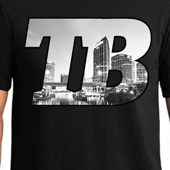 TB Tampa Bay City Skyline of Tampa Bay Florida Pajama Set