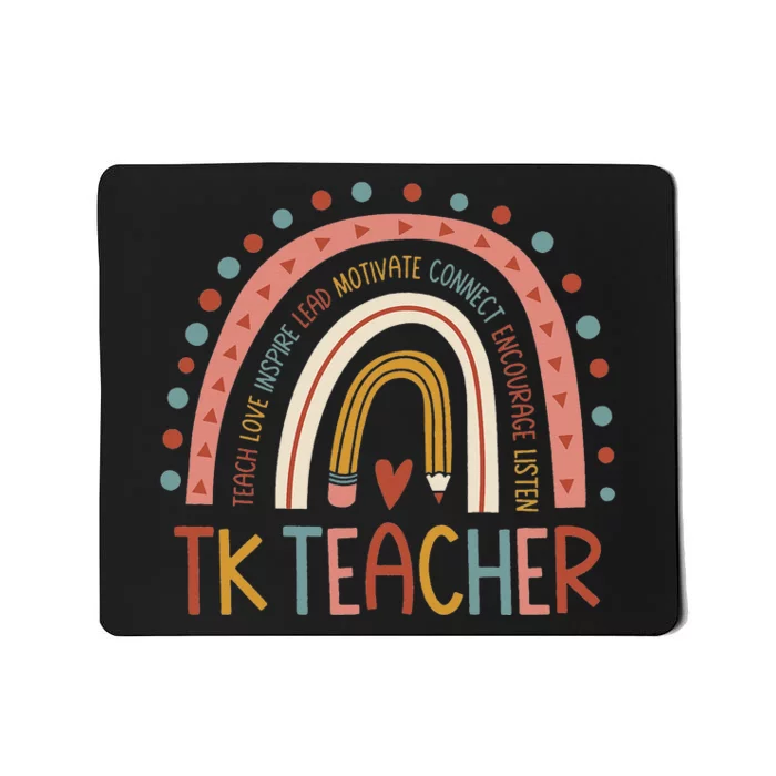 TK Teacher Back To School Teacher Mousepad