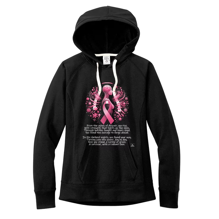 Tribute To Breast Cancer Survivors Women's Fleece Hoodie