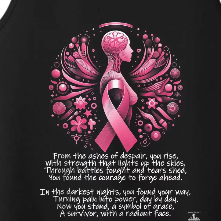 Tribute To Breast Cancer Survivors Performance Tank